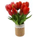 sztuczne tulipany z gumy